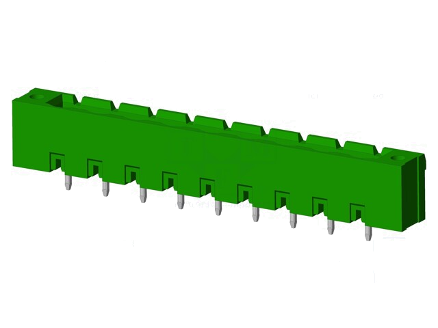 Connector: ontkoppelbare terminal strip; contact; mannelijk Connector: ontkoppelbare terminal strip; contact; mannelijk
